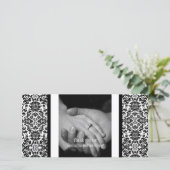 ダマスクの写真サンキューカード サンキューカード (スタンド正面)