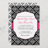 ダマスクの夢 – 結婚式招待状 招待状 (正面/裏面)