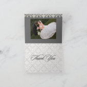 ダマスクの感謝カード、DIY背景色！ サンキューカード (内部)