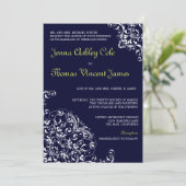 ダマスクの欲望 – 結婚式招待状 招待状 (スタンド正面)