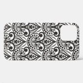 ダマスクの継ぎ目のない花柄。ヴィンテージヴィンテージ Case-Mate iPhoneケース (裏面 (横))