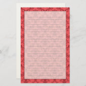 ダマスクの花柄 便箋 (正面/裏面)