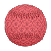 ダマスクの花柄 野球ボール (正面)