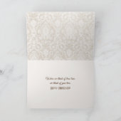 ダマスクの記念日のスクラップブック カード (内部)