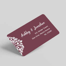 ダマスクの雰囲気：トスカーナエレガントレッドアユニークドレス ラベル