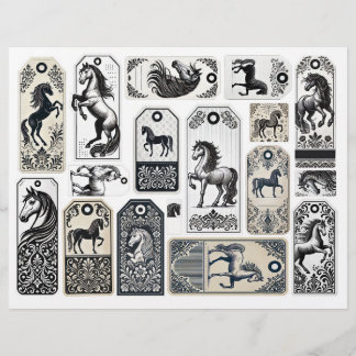 ダマスクは馬とラベルを栄えた