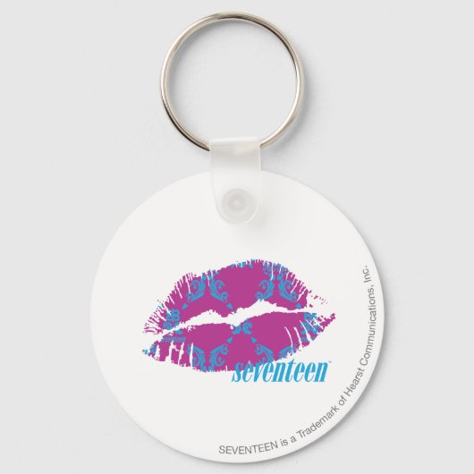 ダマスクアクアパープル キーホルダー (正面)