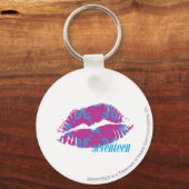 ダマスクアクアパープル キーホルダー (正面)