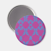 ダマスクアクアパープル マグネット (正面/裏面)