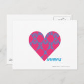 ダマスクアクアマゼンタ4 ポストカード (正面/裏面)