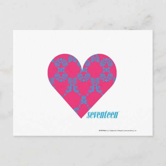 ダマスクアクアマゼンタ4 ポストカード (正面)