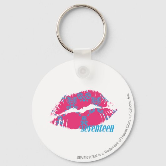 ダマスクアクアマゼンタ キーホルダー (正面)