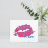 ダマスクアクアマゼンタ ポストカード (スタンド正面)