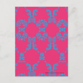 ダマスクアクアマゼンタ ポストカード (正面)