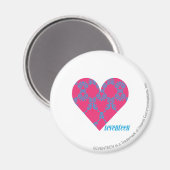 ダマスクアクア – マゼンタ4 マグネット (正面/裏面)