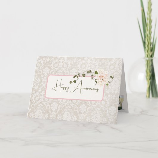 ダマスクアニバーサリーアジサイのブーケ カード (正面)