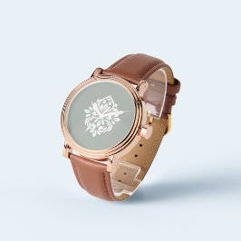 ダマスクアンビエンスオ淡い色のリーブ 腕時計