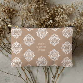 ダマスクアンビエンスベージュ アクセサリーポーチ