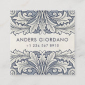 ダマスクイタリアンブエレガントティックまたはギャラリー コーリングカード (正面)