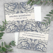 ダマスクイタリアンブエレガントティックまたはギャラリー コーリングカード