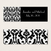 ダマスクウェディングフライトギフトラベル (正面&裏面)