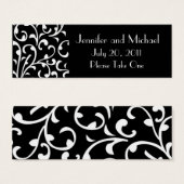 ダマスクウェディングフライトギフトラベル (正面&裏面)