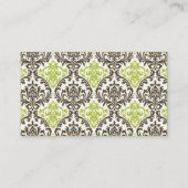 ダマスクウェディング披露宴エスコートカード プレイスカード (裏面)