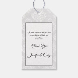 ダマスクウェディング披露宴テーブル番号カード ギフトタグ