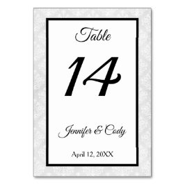 ダマスクウェディング披露宴テーブル番号カード テーブルナンバー