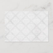 ダマスクウェディング招待状エンクロージャカード エンクロージャーカード (裏面)