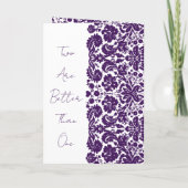 ダマスクウェディング招待状 – クリスチャン聖なる書物、 経典 招待状 (裏面)