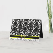 ダマスクウェディング招待状- 招待状 (裏面)