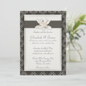 ダマスクウェディング招待状 招待状 (スタンド正面)