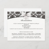 ダマスクエレガンス結婚のエンクロージャカード エンクロージャーカード (正面/裏面)