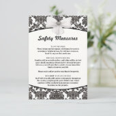 ダマスクエレガンス結婚の安全対策 エンクロージャーカード (スタンド正面)