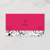 ダマスクエレガントつる植物名刺 名刺 (裏面)