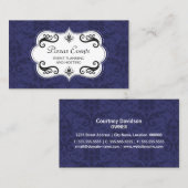 ダマスクエレガントと渦巻き 名刺 (正面/裏面)
