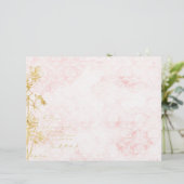 ダマスクエレガントと金ゴールドフローラスクラップブック紙 (スタンド正面)