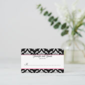 ダマスクエレガントウェディング披露宴座席表 プレイスカード (スタンド正面)