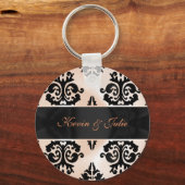 ダマスクエレガントキーチェーン キーホルダー (正面)