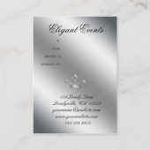 ダマスクエレガントギフトカードシルバーブラック 割引カード (裏面)