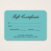 ダマスクエレガントギフトカード (裏面)