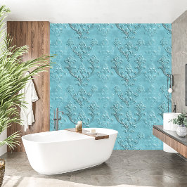 ダマスクエレガントターコイズバロック 壁紙