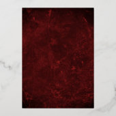 ダマスクエレガントティアラレッド金ゴールドキンセアニェラ 箔招待状 (裏面)