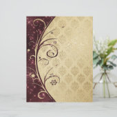 ダマスクエレガントテクスチャスクラップブック紙 (スタンド正面)