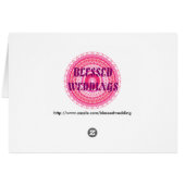 ダマスクエレガントテーブルのシーティングカード (裏面横)