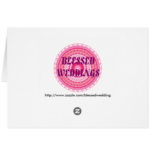 ダマスクエレガントテーブルのシーティングカード (裏面横)