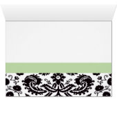 ダマスクエレガントテーブルのシーティングカード (内部横(下))