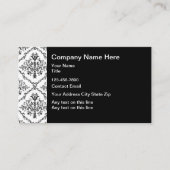 ダマスクエレガントパターンクラスの名刺 名刺 (正面)