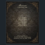 ダマスクエレガントパターンヴィンテージパンフレット チラシ<br><div class="desc">ダマスクエレガントパターンヴィンテージパンフレット。</div>